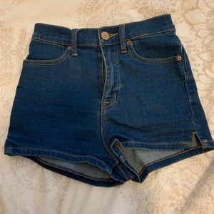 BGD PINUP SUPER HIGH RISE STRETCHY DENIM SHORTS 25